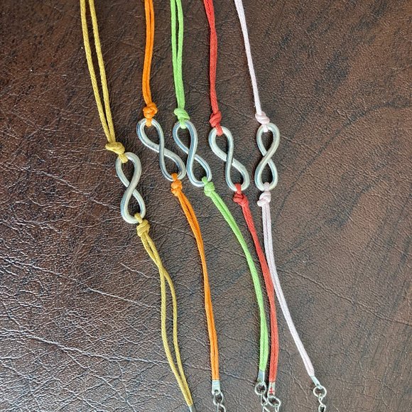 NWT - Double-stranded bracelet w/silver-tone infinity sign & ext. chain - Picture 9 of 12